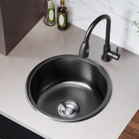 304 Stainless Steel Mini Bar Small Sink Bathroom Basin Round Circular Circle Kitchen Sinks