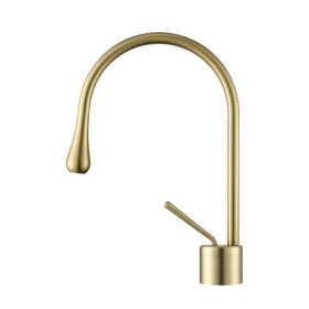 360 Degree Rotated Splash Proof Mixer Water Tap Gold Bathroom Water Droplet Faucet
