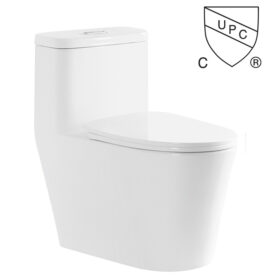 China Toilet Supplier American Style Bathroom Cupc Toilet Floor Mounted Ceramic Siphonic Water Closet Western Elongate One Piece Toiles
