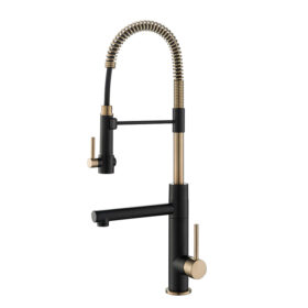 Wholesale Black Pull Down Kitchen Sink Taps Faucet Brass Brushed Water Saving Health Kitchen Mixer Kitchen Faucet