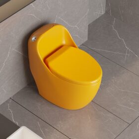 Luxury One Piece Bathroom Ceramic Wc Toilet Water Closet Porcelain Colored Toilets