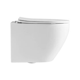 European Design Porcelain Rimless P Trap Washdown Bathroom Ceramic Wall Mounted Wc Toilet