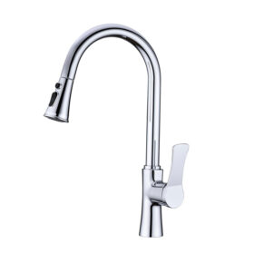 Factory Price Top Selling Single Handle Brass Kitchen Sink Faucet Pull Down Out Mixer Tap