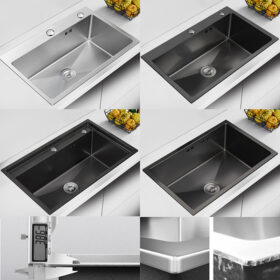 Factory direct kitchen sink thickened 304 stainless steel single vegetable kitchen sink