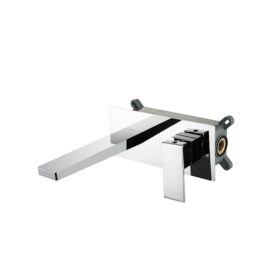 High Quality Brass Single Handle Bathroom Wall Mount Sink Faucet Chrome Concealed Bathroom Basin Faucet