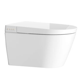 High quality Wall Mounted Smart Toilets Ceramic Bathroom Wall Hung One Piece Intelligent Toilet