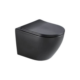 Matte Black Wall Hung Toilet High Quality Wc Bathroom Toilet Sanitary Ware Wall Mounted Toilet