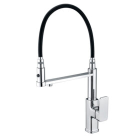 Modern Simplicity Black Red Kitchen Faucet Copper Hot Cold Water Sink Faucet Kitchen Tap