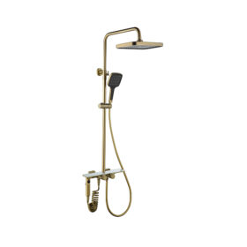 Bathroom Brass Shower Faucet Hot and Cold Shower System Rain Shower Set