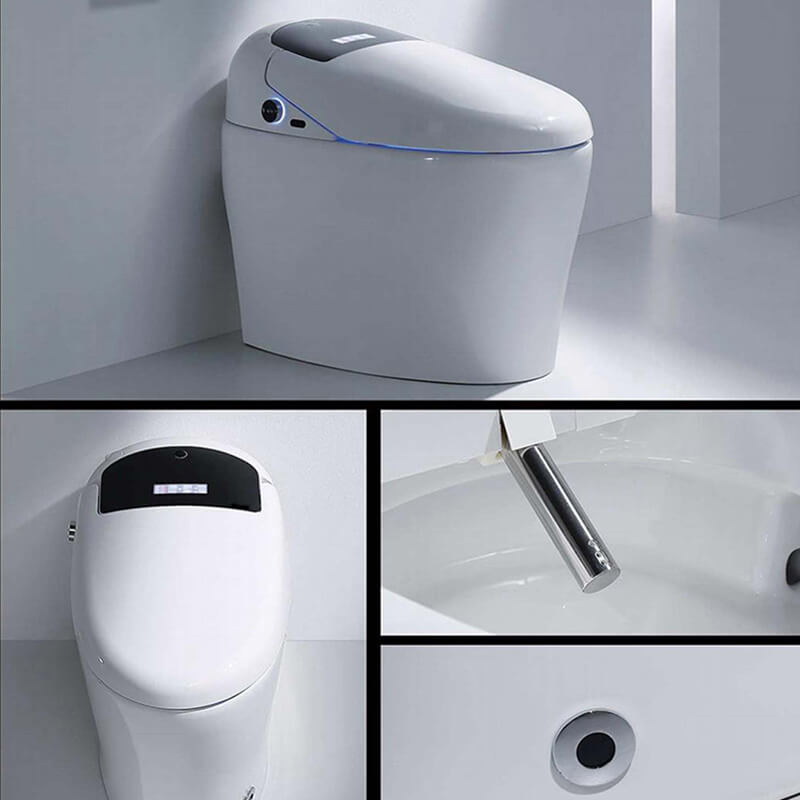 Luxury Automatic Flush Wc Smart Toilet Bathroom Wc Electric Intelligent ...