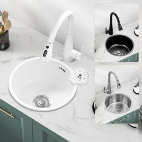 Modern Design Bar Basin Undermount Single Bowl RV Sink Mini Small Round Kitchen Sink