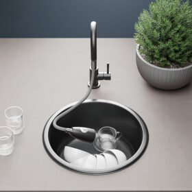 Undermount Kitchen Sink Small Size Round Undermount Kitchen Sink Stainless Steel Single Bowl Sink