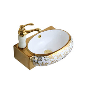 Wall-mounted Basin Bathroom Corner Sink Small Bathroom Triangle Wall-mounted Mini Vanity Space Basins