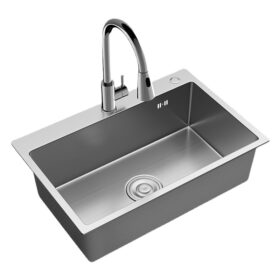 Wholesale 304 Stainless Steel Handmade Single-Bowl Kitchen Sinks