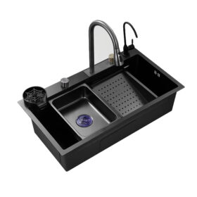 Wholesale Thickened 304 Stainless Steel Sink Handmade Waterfall Multifunction Kitchen Sink